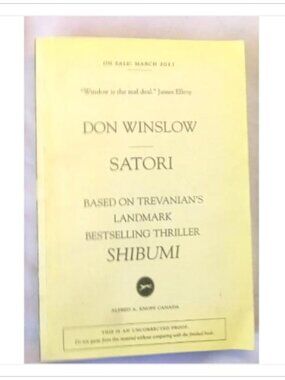 Satori Based on Trevanian's Landmark Bestselling Thriller Shibumi 1st 2011 PB